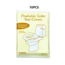 20/50/100 st. Bärbara toalettsitsskydd - Vattentäta toalettmattor med kuddpapper - Engångs bekväma resehotell för heminredning - Multifärgad - Visa 18