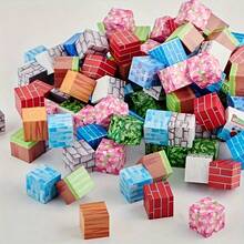 1 Set Magnetic Building Blocks Blind Box, Includes 30/50/100 Pcs, With 3D Castle, Waterfall, Cactus, Cave And Treasure Chest - Interlocking Magnetic Base Blocks (Blind Box Challenge, Random Style) - Multicolor - View 4