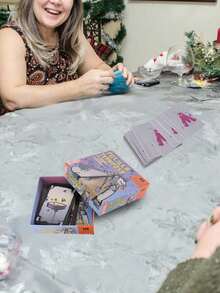 POLILLA TRAMPOSA，假日休闲游戏，阿巴雅欺骗游戏，熟悉的互动游戏，纸质材料 - 社交技能关系游戏，假日游戏 | POLILLA TRAMPOSA 互动卡牌游戏套装 - 彩色 - 查看 8