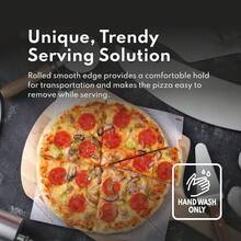 New Star Foodservice 50899 Pizza Pan/Tray, Wide Rim, Aluminum, 14 Inch, Pack Of 6 - Silver - View 5