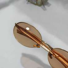 1 New Cat Eye Personalized Internet Celebrity Same  Fashion High Quality Anti-UV Polarized - 香檳色 - 查看 5