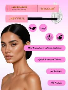 RITALASH Cluster Lash Remover 5ML Lash Clusters Strip Lashes Remover For Beginner Friendly DIY Makeup Cosmetic Lashes Remover For Girl - Black - View 6