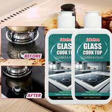 [2026 New] 1PC Glass Stove Cleaner & Polish - Non-Scratch, Stubborn Stain & Heavy Grease Remover For Kitchen Surfaces - Nước lau kính bếp - Xem 1