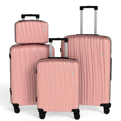 YSTYLE The Five-Piece Suitcase Set Is Available In A Variety Of Colors, Made Of ABS Material, And Features A Combination Lock And Quiet Multidirectional Wheels. It's Suitable For Business Trips, Carry-On Luggage, And Study Trips.