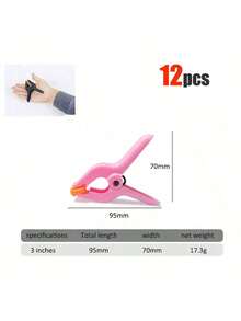 12pcs Plastic Spring Clips, Small Heavy Duty Clamps, Multipurpose Spring Clips For Crafts, Background Stands, Woodworking, Photography Studio - Strong Grip Plastic Clips For Woodwork, Photography Backdrops And Crafts, Men's Tools - Multifunctional Clip - View 26