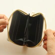 1pc Fashionable Cartoon Puppy Print Zipper Pouch, Compact Coin Purse Card Holder - Multicolor - View 6