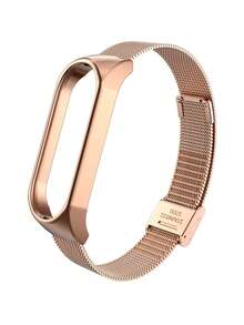 1pc Stainless Steel Strap Compatible With Xiaomi Mi Band 3/4/5/6, Unisex, Classic Minimalist Casual Style - For Mi Band 3/4/5/6 - View 23