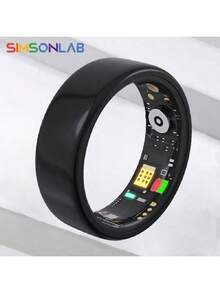 SIMSONLAB 2025新款智能戒指，智能健身戒指，带计步器，男女通用设计，是男女理想的运动休闲礼物，也是完美的情人节礼物。 - 黑色 - 查看 15