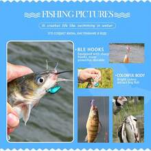 8pcs Fishing Lure Kit Crank Bait Minnow Floating Artificial Bait Topwater Fishing Bait - Multicolor - View 6
