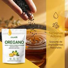 Cápsulas blandas de orégano. El aceite de orégano con aceite de semilla negra promueve la salud inmunitaria estacional y fortalece. Cápsulas de suplemento de aceite de orégano. Sin OMG ni gluten. 300 cápsulas blandas. Suplemento dietético. - 300 unidades - Ver 11