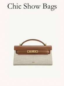 New Crocodile Embossed Handbag, Luxury Inspired Top Handle Bag With Gold-Tone Hardware, Versatile PU Leather Wallet For Women's Daily And Formal Occasions - Multicolor - View 2