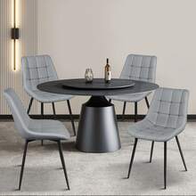 Chaises de salle à manger - Gris pâle - Voir 4