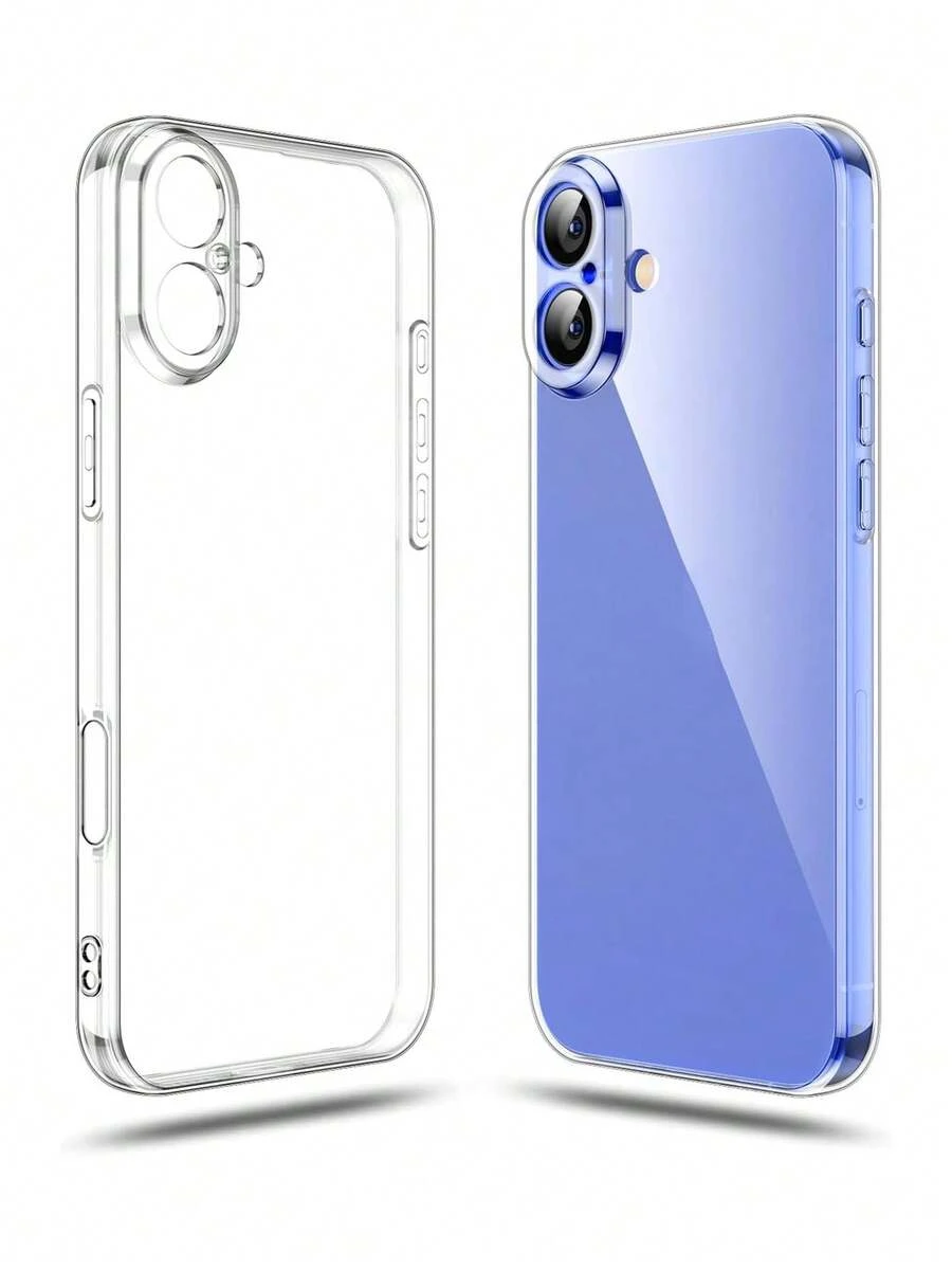 Transparent TPU Phone Case Compatible With IPhone 17/17Pro/17Promax/16/16Pro/16Promax/15/15Pro/15promax/14/13/12/11 XR, With Camera Protection, Ultra-Thin, Shock-Proof, Anti-Yellowing, Anti-Scratch, Wireless Charging Compatible, Anti-Slip Design - Clear - View 1