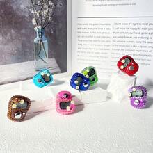 1个可复位液晶5位电子指环计数器，带数字显示，适用于运动、训练、穆斯林念珠和念珠手环计数器 - 彩色 - 查看 6