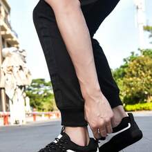 1双男士极简训练鞋，赤足休闲运动鞋，软底，超轻舒适 - 黑色 - 查看 6