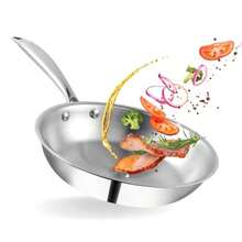 Sartenes Profenal de Acero Inoxidable Sartenes de Acero Quirurgico Sartén Acero Inoxidable Sartenes de Acero Inoxidable Stainless Steel Pan.-025 - Acero inoxidable color - Ver 2