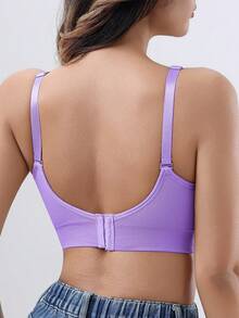 Purple Hands-Free Nursing Bra With Breast Pump For Pregnant Women - Purple - View 2