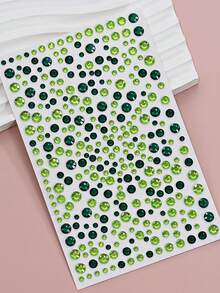 2pcs/1pc Silver Glitter Face Stickers, Suitable For Rave Parties, Makeup, Rhinestone Stickers, Y2K Style Music Festival DIY Eye & Face Decor, Valentine's Day Gift - Multicolor - View 9