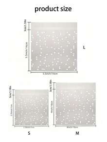 100pcs/Pack Matte Polka Dot Baking Packaging Bags, Candy & Cookie Self-Sealing Bags, White Polka Dot Design - Multicolor - View 3