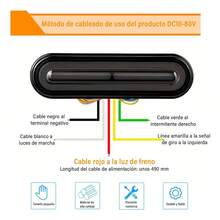 TendenciaLuz Trasera Moto Stop Luces Faro Trasero Direccionale 60led RojoCalidad premium - 1 - Ver 8