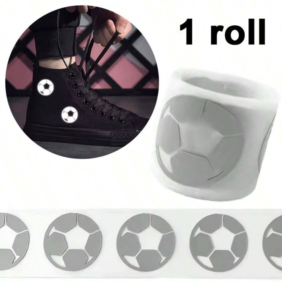 1卷，FG010足球反光贴纸，热转印服装配件 - 球形 - 查看 1