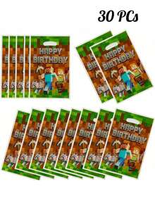 Game Peripheral Party Gift Bag, Children's Birthday Gift Candy Tote Bag, Perfect For Birthday Party Gift Bags - Multicolor - View 6