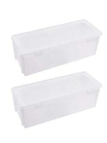 Transparent Nail Polish Organizer Box With Cover, Nail Art Tools Storage Display Case - Clear - View 9