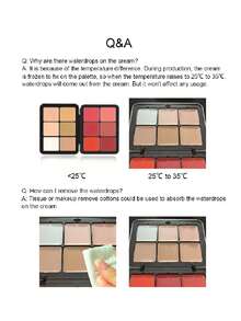 12色腮红遮瑕膏彩妆 - 彩色 - 查看 6