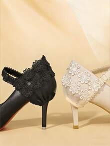 1 Pair Women's High Heel Lace Shoelaces, Fashion Adjustable Anti-Slip Shoe Fixing Accessory - Multicolor - View 3