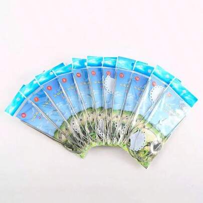  EDCUEBE7 1/11pcs Round Knitting Needle Set, Size 6-16 Metal Fixed Cable Needles, Panda Packaging, Suitable For Thick Blankets, Scarves, Hats, Socks, Gloves Knitting And Large Projects - Silver Gray. Suitable As Thanksgiving & Christmas Gifts