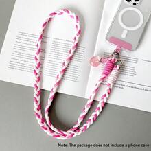 Dopamine Lanyard With Heart Pendant, Suitable For Crossbody Wear Or Hanging Around Neck, Compatible With Various Smartphone Cases - Multicolor - View 9