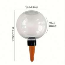 1pc Automatic Plant Watering Device, Home Flower Irrigation System, Succulent Drip Irrigation Slouchy Watering Tool, Garden Sprinkler - Spherical - View 10