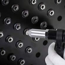 Rivet-Gun Adapter Kit 1/4 Hex Shank Alloy Steel For Drill Screwdriver - Multicolor - View 8