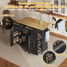 Storage Islands & Carts - Black - a - View 7