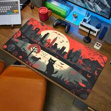 1 PC Black Cat Mouse Pad, Large Mouse Pad, Cute Black And White Mouse Pad, Computer Office Accessories, Desktop Mouse Pad - 1PC - View 4