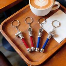 2 Packs/4 Packs Mini Tobacco Pipes With Keychain – 2.8 Inch Portable Pipes, Includes 2 Red & 2 Blue, Perfect For Travel & Sharing - 管道組件 - 查看 2
