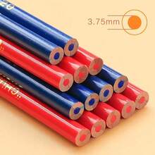 120pcs Red & Blue Dual-Color Chinese Brand Pencils, Suitable For Nurses, Labs, Marking, Drawing, Woodworking - A - View 3