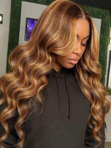 Uveous 34 Inch 99J Burgundy Lace Front Wigs Human Hair 13x4 HD Transparent Body Wave Lace Front Wigs Human Hair Pre Plucked 99j Burgundy Red Wine Human Hair Wigs - S4/27 - 查看 3
