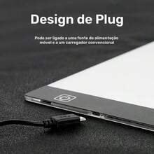 White LED Drawing Board, A3 Size, Illuminated Board, Eye Protection With Uniform Light, Three Dimming Levels, Suitable For Anime, Painting, Sketching, Copying, LED Light Pad For Diamond Painting, Work Table For Copying. - A - View 3