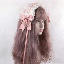 哥特萝莉发箍，白色天使翅膀蕾丝头饰，复洛克风格发箍，暗黑甜美可爱发饰，适合万圣节角色扮演、圣诞派对、情人节、送给女友的生日礼物、日常佩戴和拍照道具，轻萝莉风格必备单品，手工制作，适合萝莉、节日、圣诞节、万圣节、新年派对服装 - 彩色 - 查看 12