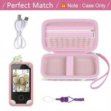 Smartphone Case Compatible With Luyiilo/For Yosfeng/For WEOLULI/For Luoba/For Kikidex Toddler Girl Boys Cell Mobile Phones Toys Learning Games Player Storage Holder- Pink Box OnlyChildren's Growth Games, Fun And Joyful, Essential For Childhood - Pink - View 4