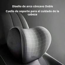 El reposapiés de la cintura del vehículo 2pcs se apoya en la cintura de la ingeniería humana, la recuperación lenta no se derrumba, la ventilación es cómoda, la conducción es necesaria, la protección contra la deformación, el cuello y la cintura, el SUV del automóvil se adapta al uso general de México. - Multicolor - Ver 7