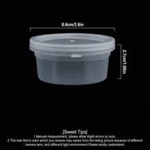 10/20/30個小號史萊姆收納盒附蓋，0.67oz可重複使用塑膠儲存杯，適用於藝術用品、珠子、黏土、膠水、顏料的史萊姆收納罐 - 彩色 - 查看 3