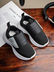 四季皆宜的婴儿休闲运动鞋 - 黑色 - 查看 4