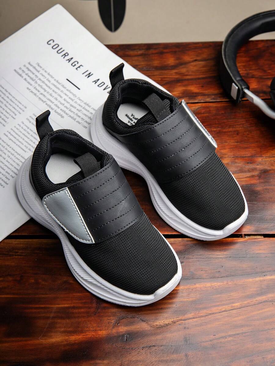 Casual Infant Sports Shoes, All Season - Black - View 1