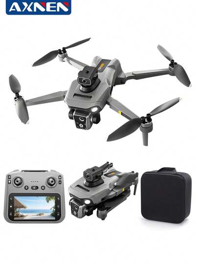 AXNEN 2026 Yeni K19MAX Fırçasız Otomatik Geri Dönüşlü Drone, 4,5" FPV Uzaktan Kumanda, Tek Tuşla İniş, Çift Kamera, Fırçasız Motor, Optik Akışla Havada Kalma, Çıkarılabilir Yüksek Kapasiteli Batarya, Akıllı Engelden Kaçınma. Dahili Kamera, Yeni Başlayanlar İçin Bile Kullanımı Kolay. Noel ve Diğer Tatiller İçin Mükemmel Bir Hediye.