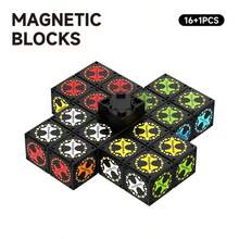 8pcs Magnetic Building Blocks - 360° Adsorption DIY Educational Toy, Creative Assembling Cube - Great Birthday Gift For Boys & Girls - Multicolor - View 12