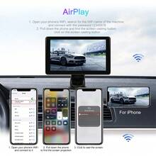 2026 New Wireless CarPlay And Android Auto 2-In-1 CarPlay Without Card 7 Inch Car Radio Multimedia Video Player Wireless CarPlay And Wireless Android Auto Portable Universal Car Display With Camera - A - View 9