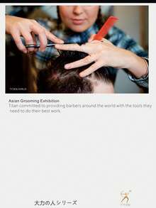 TITAN HIRLD TITAN 专业理发剪刀，6 英寸日本 440C 钢制打薄剪，包含梳子、调节垫、指环 x2、清洁布 - 銀色 - 查看 8