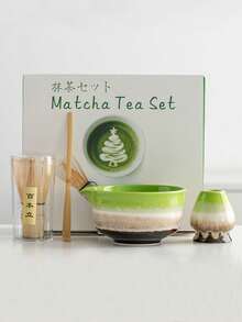 5件套宋代抹茶碗、抹茶制作工具、抹茶刷、日式茶碗、茶筅、搅拌器，适合作为节日礼物 - 彩色 - 查看 11